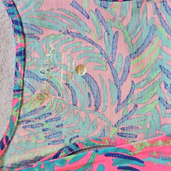 Lilly Pulitzer Evangelia Dress Pink Sunset NWOT XXS - Picture 6 of 7
